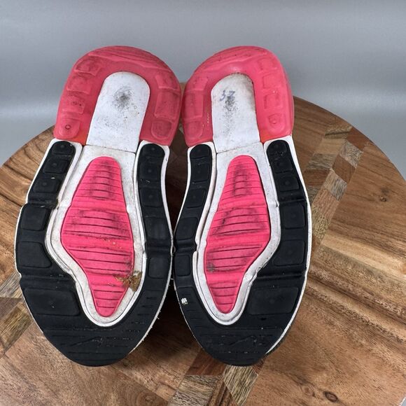 Nike Air Max 270 Smoke Grey/Hyper Pink-Black PS Size 12c AO2372 031 - Picture 6 of 7
